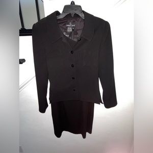 2 piece black dress and jacket by Carol Little size 10